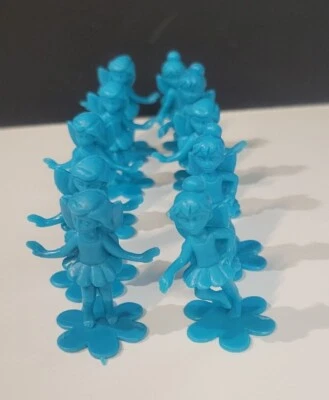 10 мини-фигурок бирюзовых фей для украшения торта - Изображение 1 из 4