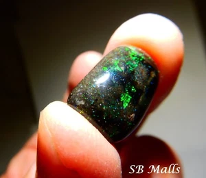 8.4 Cts. HONDURAS BLACK MATRIX HONDURAN OPAL CABOCHON LOT 2141 - Picture 1 of 4