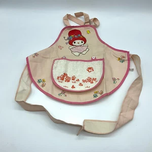 1976# RARE SANRIO MY MELODY Pink APRON  MADE IN JAPAN  GENUINE RARE #CE] - Picture 1 of 8