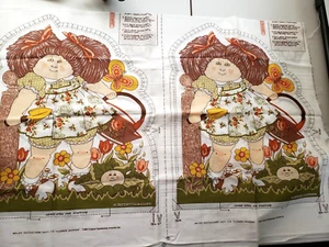 Lot Cabbage Patch Kids Flower Garden Cut Sew Fabric Panel Pillow AG - Picture 1 of 9