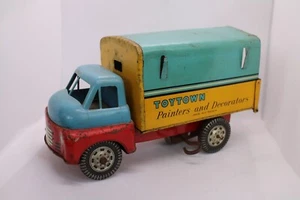 Camión decoradores vintage Wells Brimtoy hojalata cuerda Bedford Toytown pintores - Imagen 1 de 9