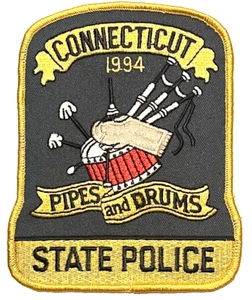 Connecticut State Police "Pipes and DRUMS" 1994 PATCH (B&D) - Bild 1 von 3