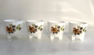 Vintage Arcopal Eierbecher x 4 Herbst Retro Frankreich - Bild 1 von 2