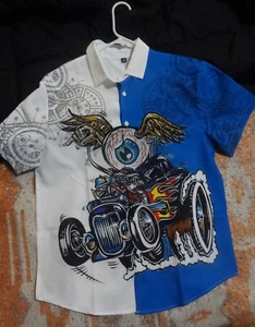Camicia Rat Fink Hotrod con bottoni piccola - Foto 1 di 6