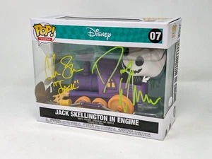 Disney Pesadilla antes de Navidad Jack Skellington en motor #07 reparto firmado x2 - Imagen 1 de 7