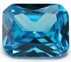 8x10 mm Natural Emerald Sea Blue Sapphire 5.02ct Diamonds Cut VVS Loose Gemstone