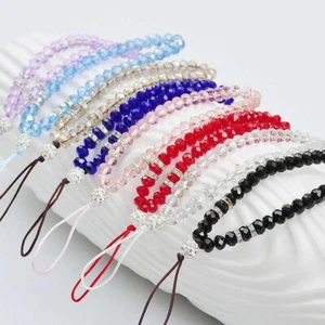 Luxury Crystal Mobile Phone Straps Lanyards Hand Wrist Strap Rope Cord Holder. - Zdjęcie 1 z 15