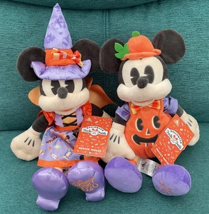 Neu mit Etikett Disney Kürbis Mickey Hexe Minnie Halloween 14 Zoll Plüsch Set 2020 Neu - Bild 1 von 6