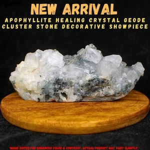 Natural Apophyllite Geode 220g Cluster Healing Crystal Stone Specimen 11x5 Cm - Picture 1 of 9