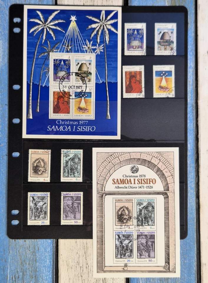Used Stamps of SAMOA - Christmas Stamps 1977 & 1978 - First day of Issue - Image 1 of 1