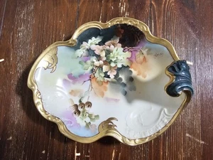 Antique Pickard Handpainted Dish with Acorns by Nessy - Picture 1 of 16