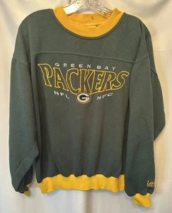 Vintage Lee Sport Green Bay Packers Sweatshirt Men's M Football NFL Pullover - Picture 1 of 9