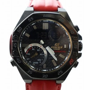 【Wristwatches】CASIO Honda Racing EDIFICE Watch Quartz Black Dial Ana-Digi Logo - Picture 1 of 7