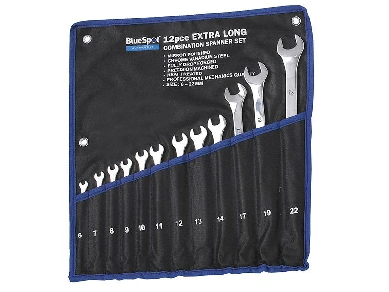 BlueSpot Tools - Juego de llaves combinadas extra largas, 12 piezas Foto 1 de 1
