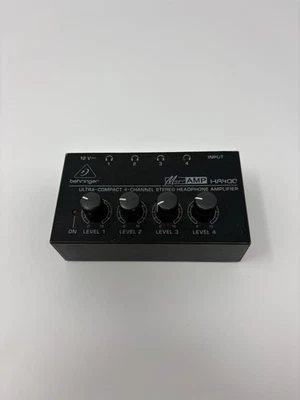 Behringer MicroAMP HA400 ultra-compact 4-channel stereo headphone amplifier - Image 1 of 2