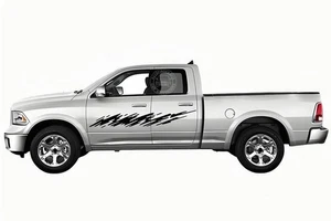 Mud Splash Stripe Graphics Decal For Dodge Ram 1500 2500 Side Door Vinyl Sticker - Picture 1 of 9