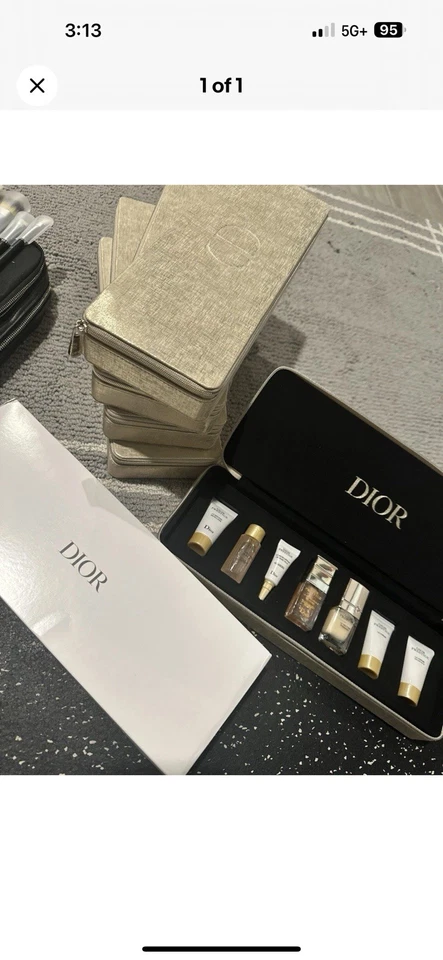 Dior Prestige Gold Piano VIP Member Gift Travel Set 7pc New In Box Authentic - Image 1 of 1