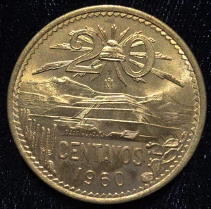 México 20 centavo BU KM 440 1960 (A087) - Imagen 1 de 2
