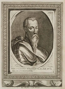 Fernando Álvarez de Toledo, Kupferstich Barock Porträt Unbekannt (17.Jhd) - Bild 1 von 4
