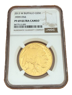 US 2013 W Gold 1 oz $50 NGC PF69UC Gold Buffalo - Image 1 of 2