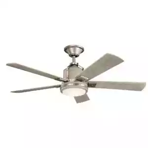 KICHLER Colerne 52 in. Brushed Nickel Ceiling Fan w/ LED & Wall Control - Picture 1 of 11