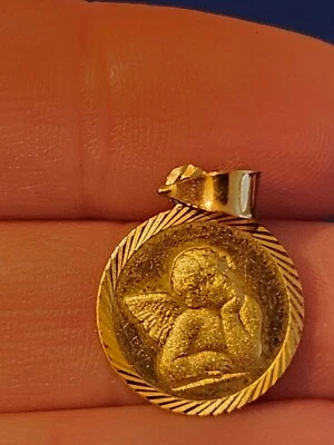 10K Yellow Gold Cherub Charm/Pendant 1.5g - Image 1 of 4
