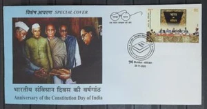 164.INDIA 2020 SPECIAL STAMP COVER CONSTITUTION DAY OF INDIA  . - Picture 1 of 2