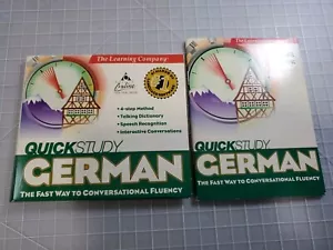 The Learning Company Quick Study German 3 CD With Phrase Book - Picture 1 of 6