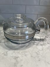 Vintage Pyrex Glass 6 Cup Teapot and Lid Pyrexware Corning USA Model 8446
