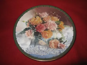 Old Fashioned Grace Collector Plate Romantic Roses Vieonne Morley WS George - Picture 1 of 5