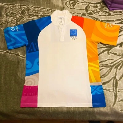 Official Athens 2004 Olympic Games Volunteer T-shirt by Adidas - Size L - Image 1 of 4