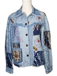 Sandy Starkman Vintage Jean Patchwork Jacket See Measurements) - Picture 1 of 7