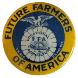 De colección. Botón Pinback Future Farmers Of America 1 1/4 pulgadas años 60 - Imagen 1 de 3