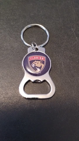 Florida Panthers Bottle Opener Keychain Keyring New Cover