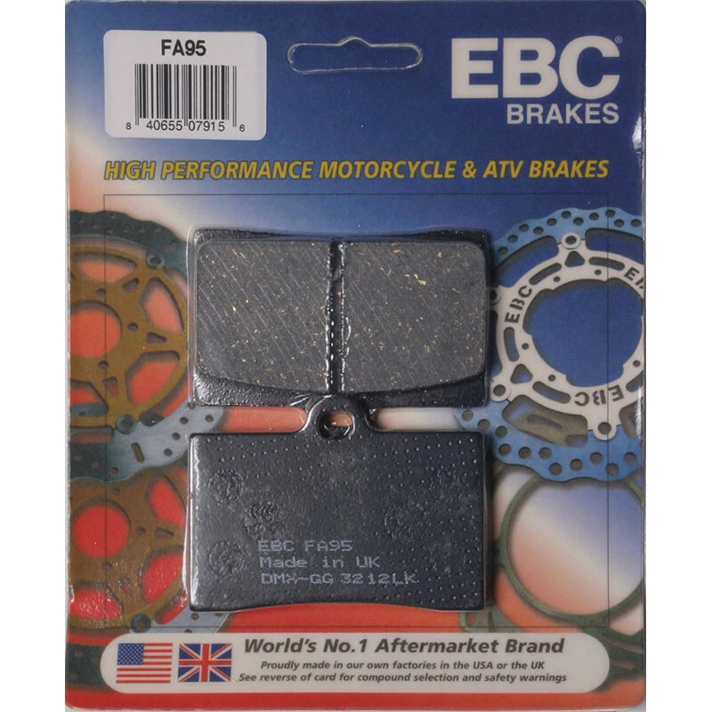 EBC  BRAKE PADS FA95 ORGANIC Ducati 916 1994-1998 Moto Guzzi Daytona 1994-1994 - Image 1 of 1