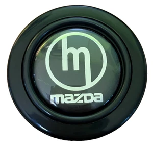MAZDA Vintage BLACK JDM Horn Button for SPARCO OMP  NARDI steering wheel - Bild 1 von 3