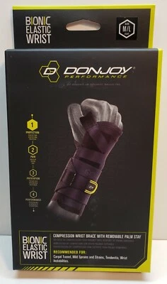 Muñequera de compresión elástica biónica DonJoy - DERECHA MEDIANA/GRANDE Foto 1 de 4