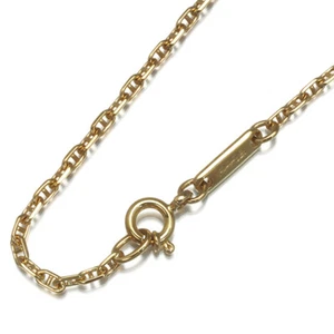Auth Chopard Chain Necklace Link 43cm 18K 750 Yellow Gold - Picture 1 of 3