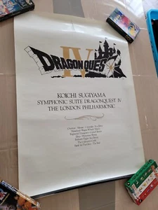 DRAGON QUEST IV SYMPHONIC SUITE NINTENDO FAMICOM JAPAN B2 SIZE OFFICIAL POSTER! - Imagen 1 de 1