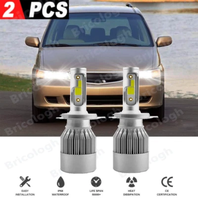 2x LED para Honda Odyssey 1995-2004 faros H4/9003 6000K bombillas haz alto/bajo Foto 1 de 4