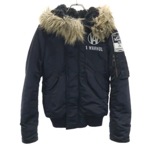 Piumino pelliccia HYSTERIC GLAMOUR Primaloft N2B omaggio nero felpa con cappuccio donna - Foto 1 di 11