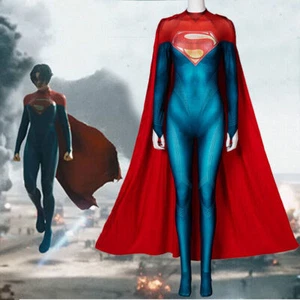 Mono The Flash 2023 Supergirl Impresión 3D Con Capa Heroína Disfraz Juegos con disfraces - Imagen 1 de 19