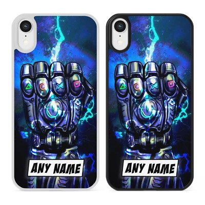 Funda de teléfono estilo juego Thanos Fist con nombre personalizado para iPhone Samsung PS4 PS5 Foto 1 de 3