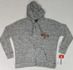 MLB Soft As A Grape BALTIMORE ORIOLES Full Zip Hoodie Sweatshirt Womens M NWT - Picture 1 of 8