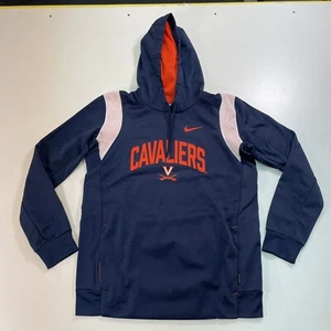 NWT $85 Men M Nike Virginia Cavaliers Hoodie Navy Therma-Fit UVA DN6556 - Picture 1 of 11