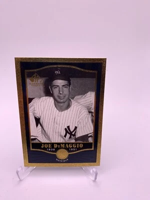 2001 SP Legendary Cuts Joe DiMaggio #81 New York Yankees Salón de la fama Foto 1 de 2