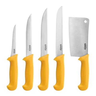 Metzgermesser Küchenmesser Schlachtermesser Stechmesser Fleischerbeil Hackmesser - Bild 1 von 4