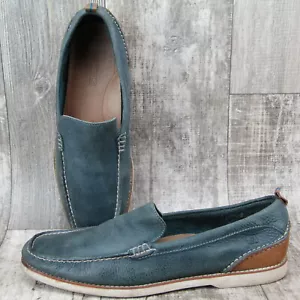 Sperry Top Sider Mens 13M Blue Leather Loafer Moc Toe Boat Shoes - Picture 1 of 10