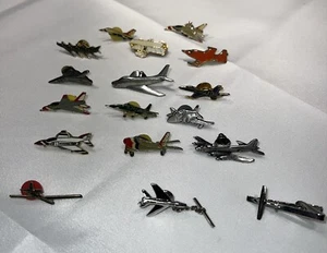 Vintage Airplanes Fighter Jets Enamel Pins US Air Force Navy Military /Tie Tacks - Picture 1 of 19