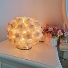 Rose Tree Lamp Cute Rose Flower Lamp Small Disc Champagne Color Rose Flower Tabl